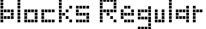 blocks Regular font - blocks.ttf