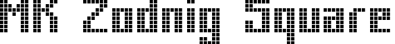 MK Zodnig Square font - mkzodsqu.ttf