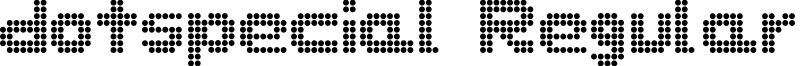 dotspecial Regular font - DOTSPECI.TTF