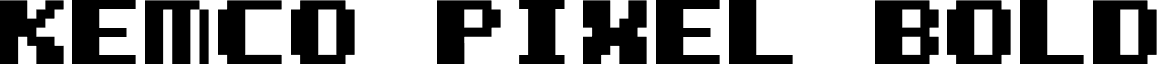 Kemco Pixel Bold font - Kemco Pixel Bold.ttf