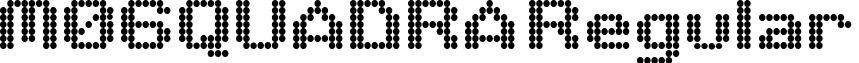 M06QUADRA Regular font - m06.TTF