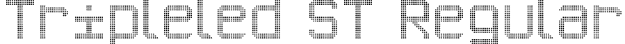 Tripleled ST Regular font - Tripleled ST.ttf