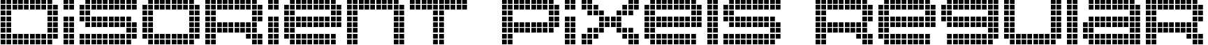 Disorient Pixels Regular font - Disorient Pixels.ttf