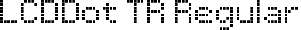 LCDDot TR Regular font - lcddot_tr.ttf