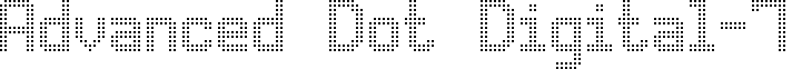 Advanced Dot Digital-7 font - advanced_dot_digital-7.ttf