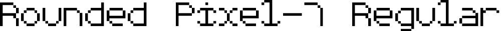 Rounded Pixel-7 Regular font - rounded_pixel-7.ttf