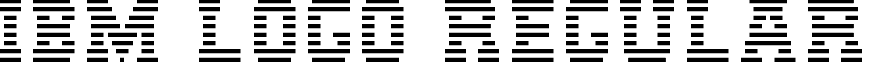 IBM Logo Regular font - IBM-Logo.ttf