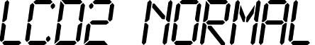 LCD2 Normal font - LCD2N___.TTF