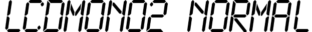 LCDMono2 Normal font - LCDM2N__.TTF