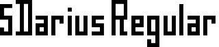 5Darius Regular font - 5darius_.ttf