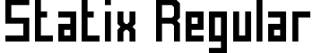 Statix Regular font - Statix.ttf