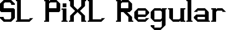 SL PiXL Regular font - sl_pixl_regular_v1.ttf