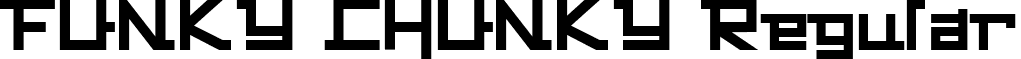 FUNKY CHUNKY Regular font - funky chunky.ttf