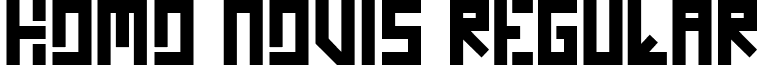 Homo Novis Regular font - HOMON___.TTF