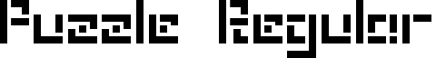 Puzzle Regular font - Puzzle.ttf