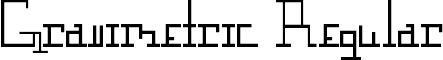 Gravimetric Regular font - GravimetricBeta.ttf