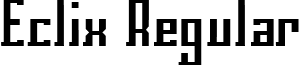 Eclix Regular font - ECLIRG__.TTF