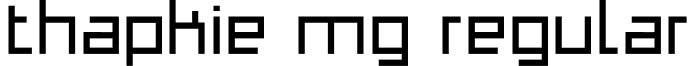 Thapkie MG Regular font - Thapkie MG.TTF