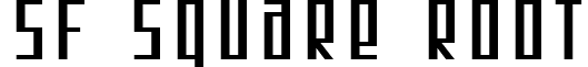 SF Square Root font - SF Square Root.ttf