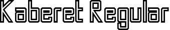 Kaberet Regular font - kaberet.ttf