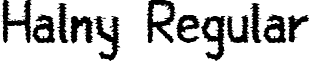 Halny Regular font - Halny.ttf