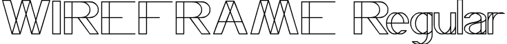 WIREFRAME Regular font - Wireframe.ttf