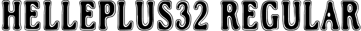 Helleplus32 Regular font - Helleplus32.ttf