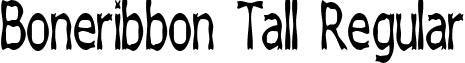 Boneribbon Tall Regular font - Boneribbon Tall.ttf
