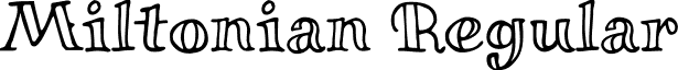 Miltonian Regular font - Miltonian-Regular.ttf