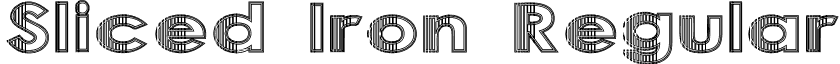 Sliced Iron Regular font - Sliced Iron.ttf