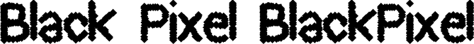 Black Pixel BlackPixel font - Black Pixel.ttf