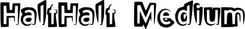 HalfHalf Medium font - HalfHalf.ttf