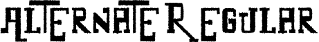 Alternate Regular font - Alternate.ttf