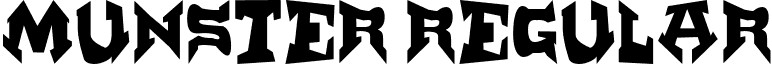 Munster Regular font - Munster.ttf