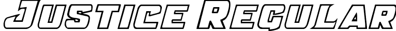 Justice Regular font - justice.ttf