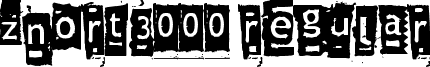 Znort3000 Regular font - Znort3000.ttf