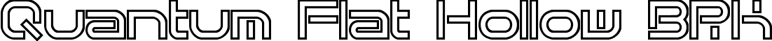 Quantum Flat Hollow BRK font - quantfh.ttf