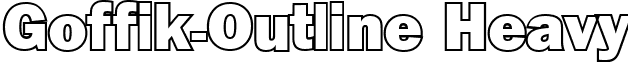 Goffik-Outline Heavy font - Goffik-O.ttf