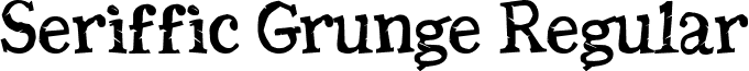 Seriffic Grunge Regular font - SERRIGRU.TTF