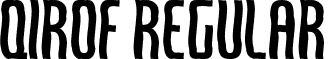 Qirof Regular font - Qiroff.ttf