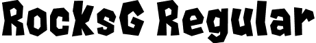 RocksG Regular font - gomarice_rocks.ttf