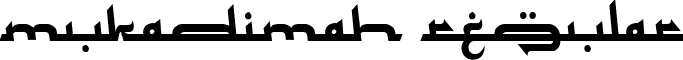Mukadimah Regular font - Mukadimah.ttf