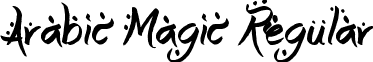 Arabic Magic Regular font - Arabic Magic.ttf