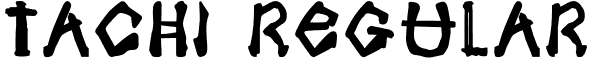 Tachi Regular font - Samoerai_Typeface.otf