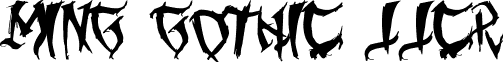 Ming Gothic JJCR font - Ming Gothic.ttf