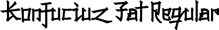 Konfuciuz Fat Regular font - KONFUCF_.ttf