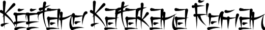 Keetano Katakana Roman font - keetano_katakana.ttf