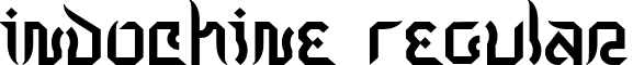 Indochine Regular font - INDOCHIN.TTF