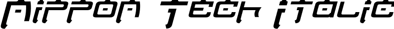 Nippon Tech Italic font - Nippon Tech Italic.ttf