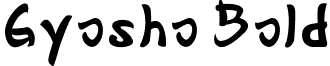 Gyosho Bold font - Gyosho.ttf